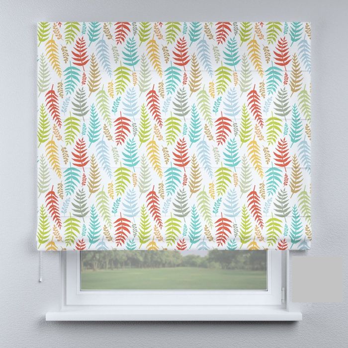 Римська штора з фотодруком листя лісове