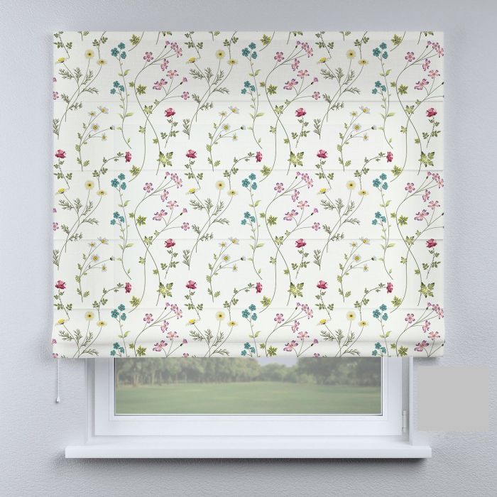 Римська штора з фотодруком квітка різнокольорова