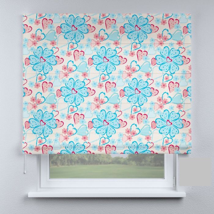 Римська штора DECOLIV листья голубые большие