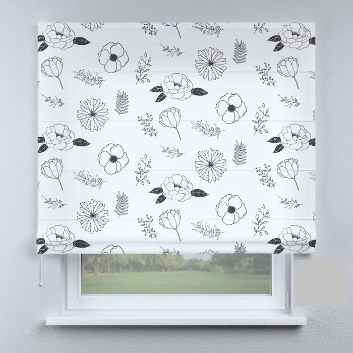 Римська штора DECOLIV черно-белые кольори маленькие