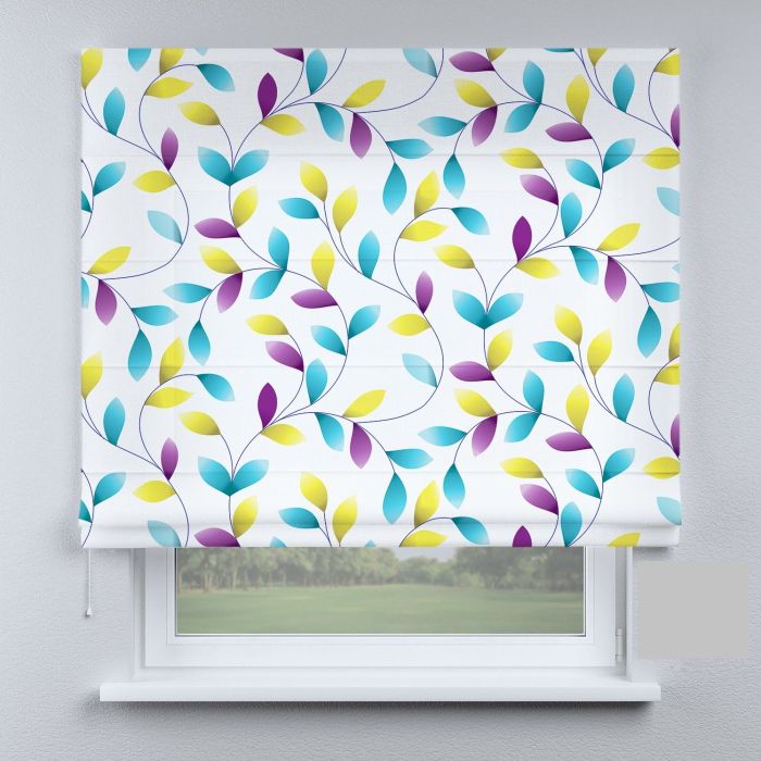 Римська штора DECOLIV листья вензеля різнокольорові