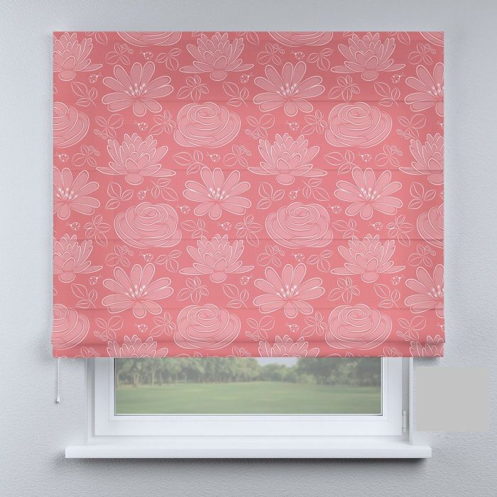 Римська штора DECOLIV лилии розовые