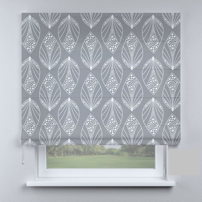 Римська штора DECOLIV прованс листья серые