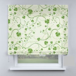 Римська штора з фотодруком прованс листя салатові