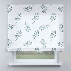 Римська штора з ланцюжковим карнизом прованс з гронами