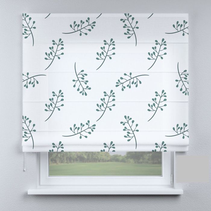 Римська штора з ланцюжковим карнизом прованс з гронами