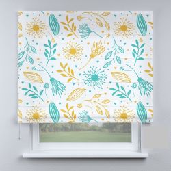 Римська штора з фотодруком прованс різнокольорові з квітами