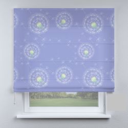 Римська штора з фотодруком кульбаби фіолетові