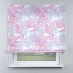 Римська штора з фотодруком листя каштана різнокольорові