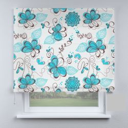 Римська штора DECOLIV цветок голубий