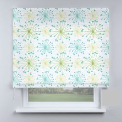 Римська штора з фотодруком квітка блакитна маленька