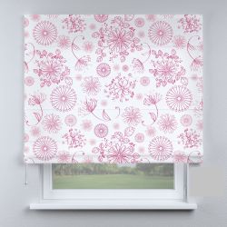 Римська штора з фотодруком квітка рожева маленька