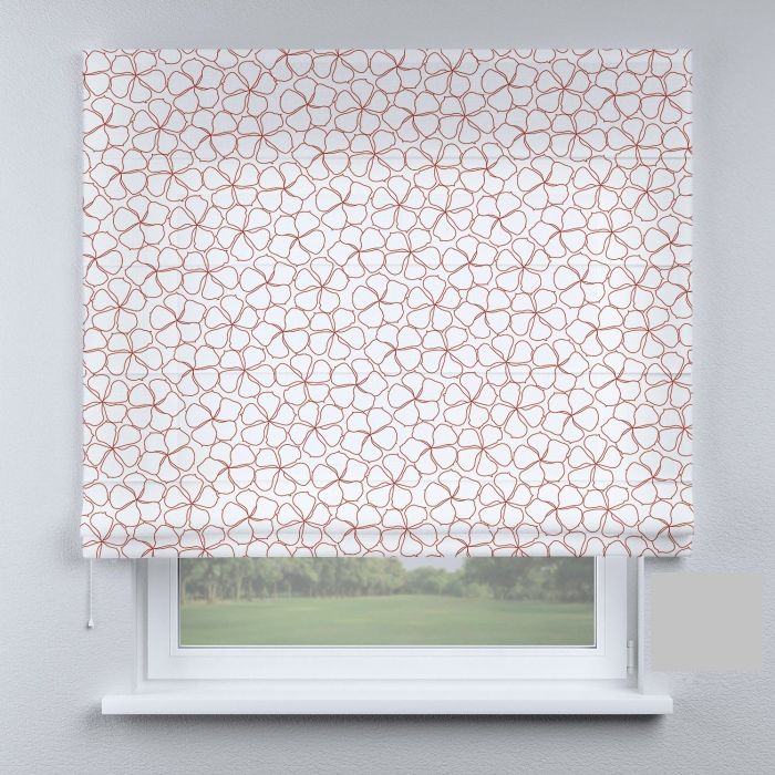 Римська штора з фотодруком червоні квіти