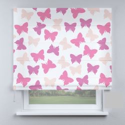 Римська штора з фотодруком метелики рожеві маленькі