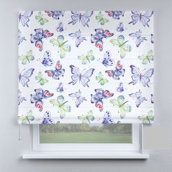 Римська штора з ланцюжковим карнизом метелики Каліма