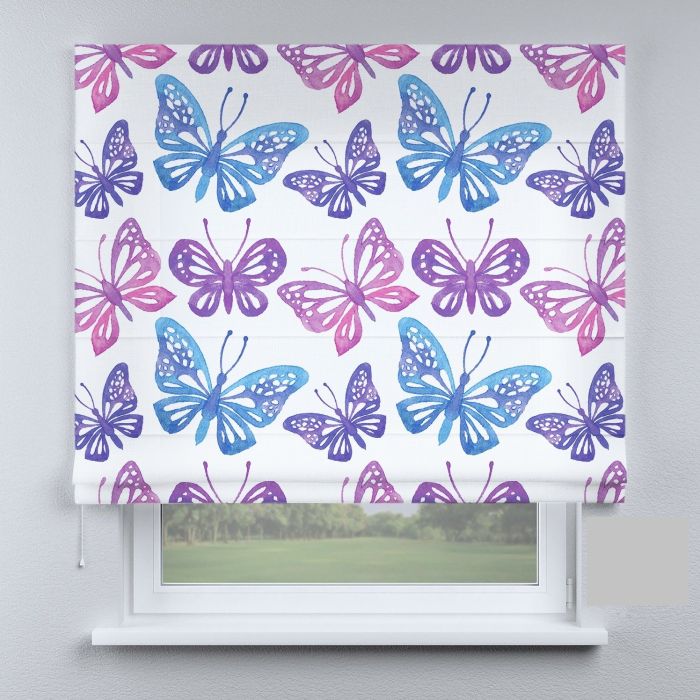 Римська штора DECOLIV бабочки разные Аполлон большие