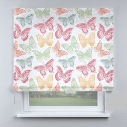 Римська штора з фотодруком метелики різні великі Аполлон