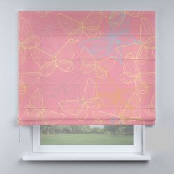 Римська штора з ланцюжковим карнизом метелики Аполлон різнокольорові великі