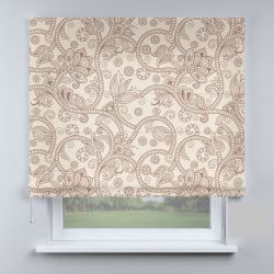 Римська штора з фотодруком французький кантрі з вензелями великими