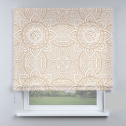 Римська штора з фотодруком французький кантрі з коричневою квіткою