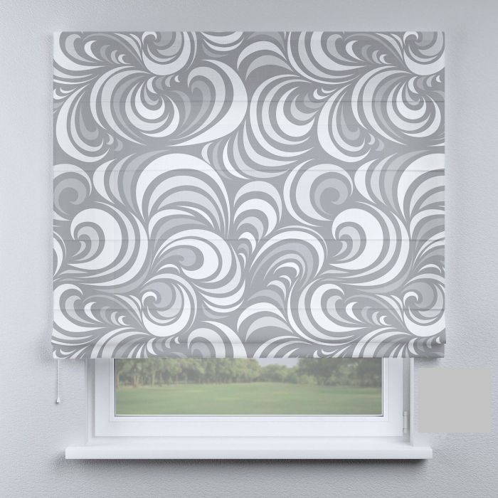 Римська штора з ланцюжковим карнизом французький кантрі сірий