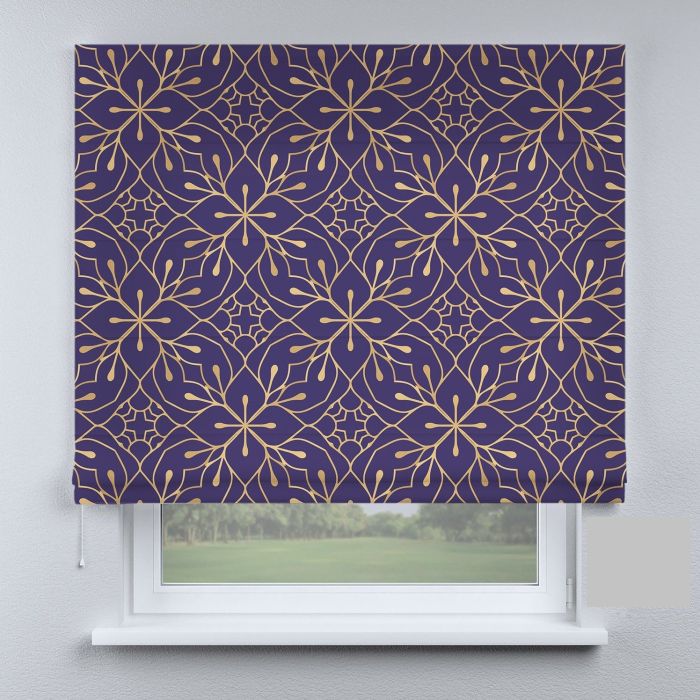 Римська штора з фотодруком французький кантрі фіолетовий
