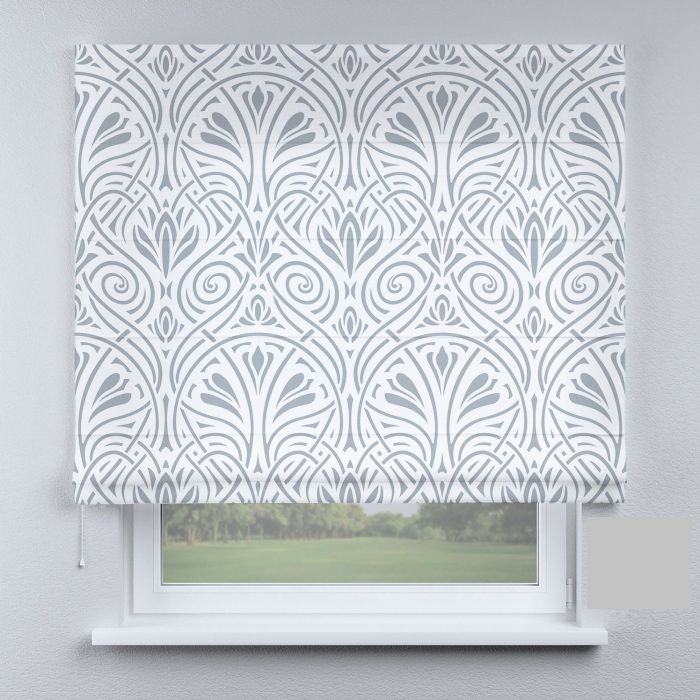 Римська штора з фотодруком французький кантрі ретро з вензелями