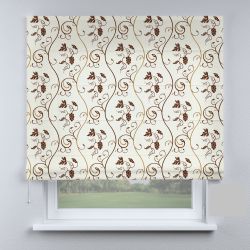 Римська штора з ланцюжковим карнизом модерн з вертикальними вензелями