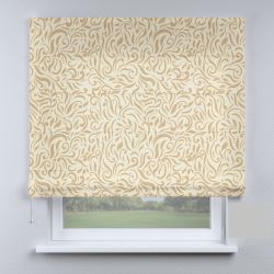 Римська штора з фотодруком вензеля бежеві модерн