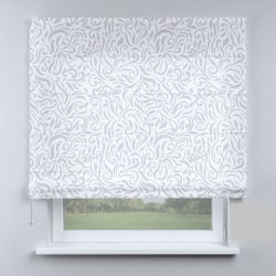 Римська штора з фотодруком сірі вензеля модерн