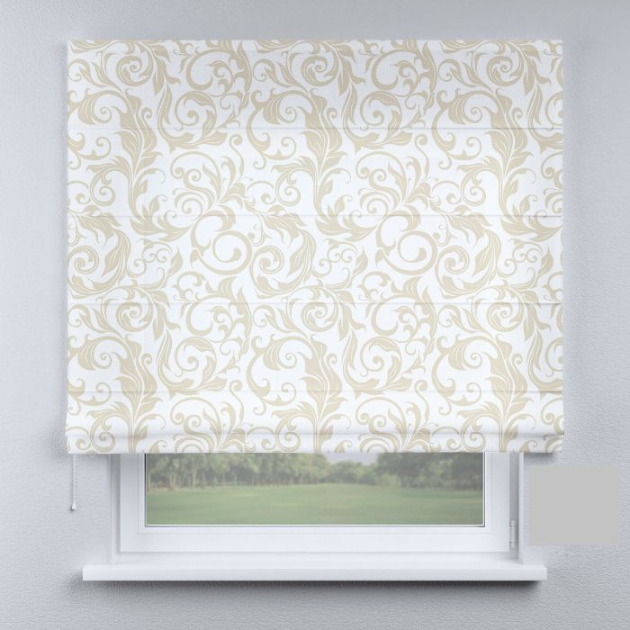 Римська штора з фотодруком модерн і вензеля великі