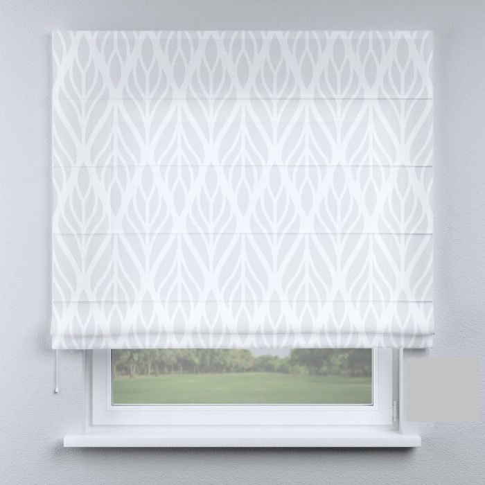 Римська штора з ланцюжковим карнизом модерн з листями