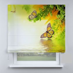 Римська штора DECOLIV бабочки на ветках