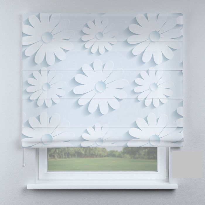 Римська штора з фотодруком ромашки великі