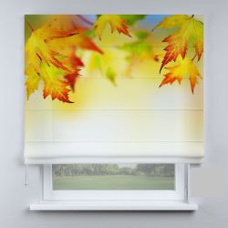 Римська штора DECOLIV листья каштана оранжевые