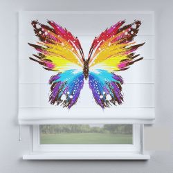 Римська штора DECOLIV бабочка разноцветная