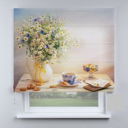 Римська штора DECOLIV ваза с цветами