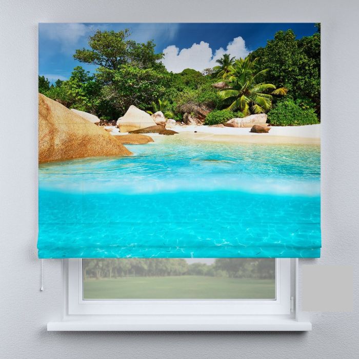 Римська штора з фотодруком острів