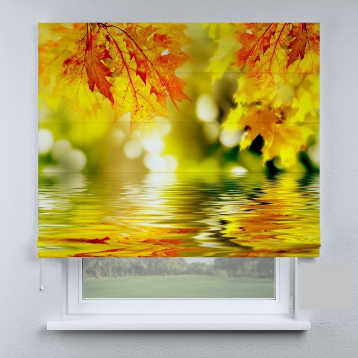 Римська штора з фотодруком осінні листя