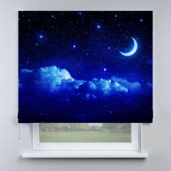 Римська штора з фотодруком нічне небо