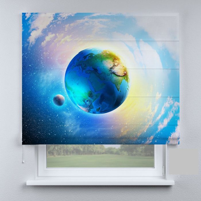 Римська штора з фотодруком планета Земля