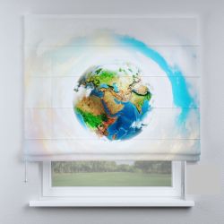 Римська штора з ланцюжковим карнизом планета