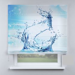 Римська штора з фотодруком крапля води