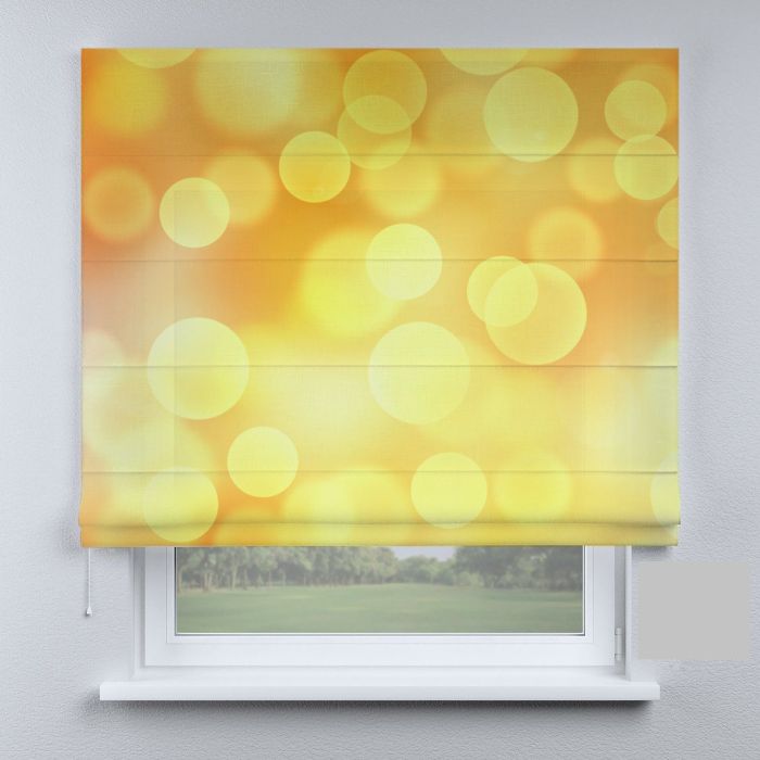 Римська штора з фотодруком жовті круги