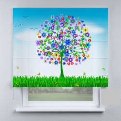 Римська штора з фотодруком дитяче дерево