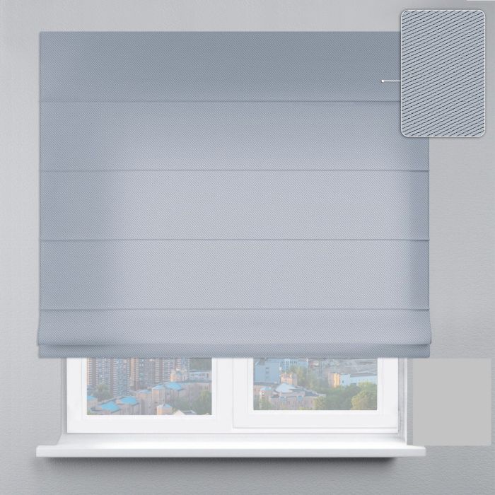 Римська штора Блекаут Перфект із ланцюжковим карнизом світло-сірий