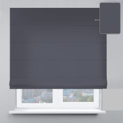 Римська штора Блекаут Перфект з ланцюжковим карнизом графітовий