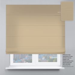 Римська штора Велюр з ланцюжковим карнизом горіховий