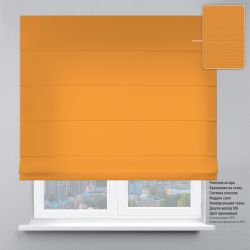 Римська штора Велюр з ланцюжковим карнизом помаранчевий