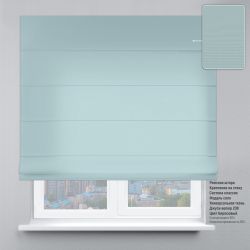 Римська штора Велюр з ланцюжковим карнизом бірюзовий